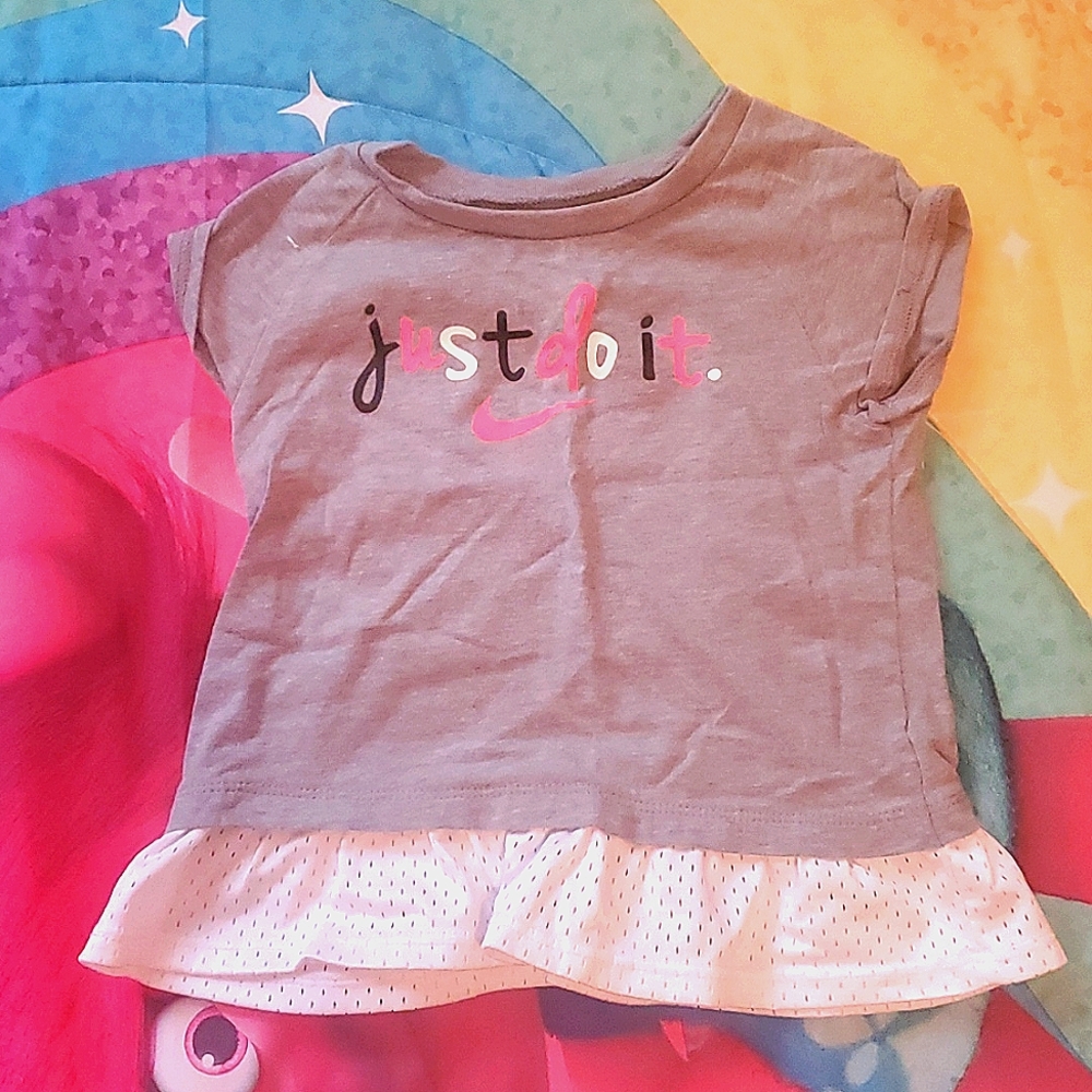 Nike outfit 24m gray black white and pink